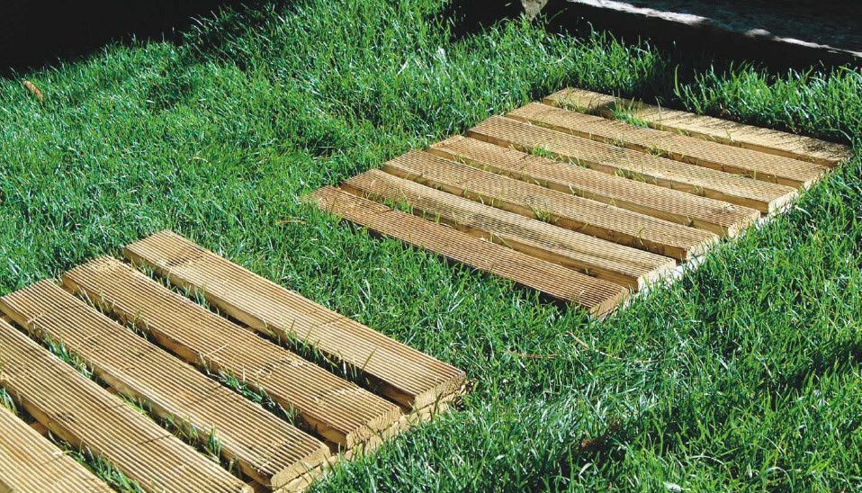 Caillebotis en bois traité autoclave (par 4)