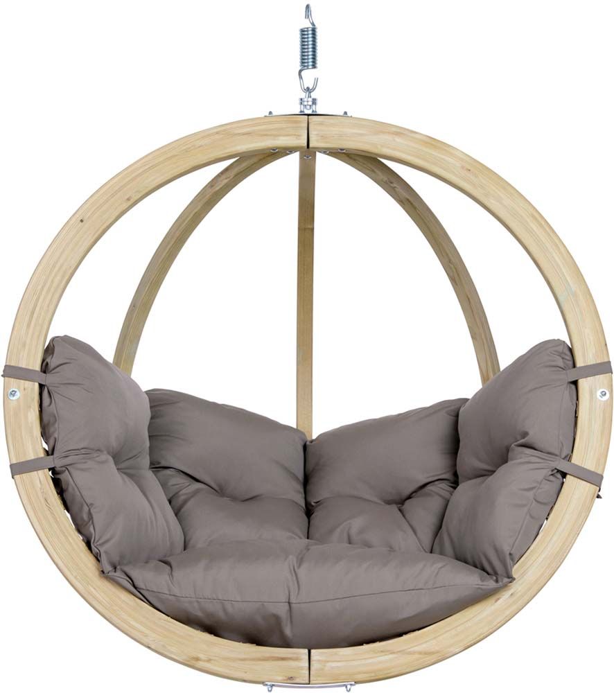 Chaise à Suspendre chaise globo 224 suspendre avec coussin taupe coussin Chaise à Suspendre chaise globo 224 suspendre avec coussin taupe coussin