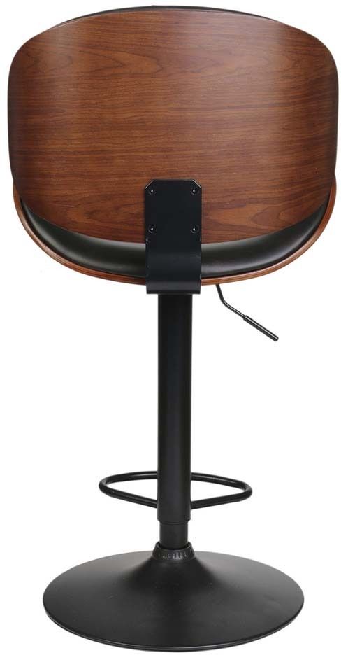 Chaise de bar bois et simili cuir reno