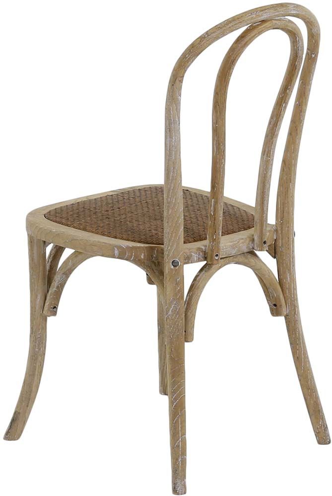Chaise bistrot en bois d'orme (lot de 2) (modèle 1)