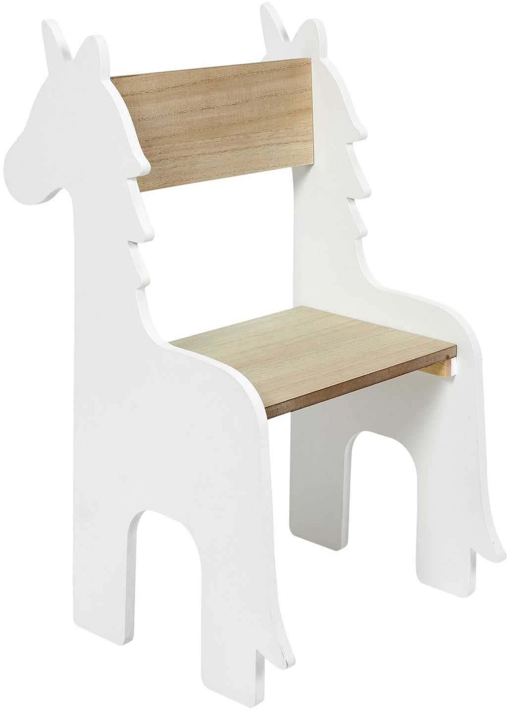 Chaise enfant en bois animal (licorne)