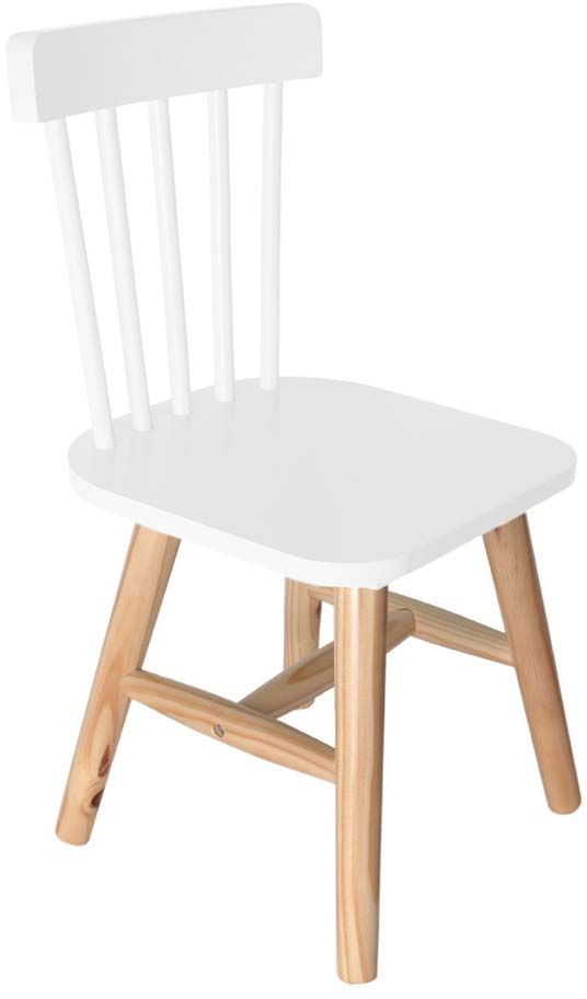 Chaise enfant en bois style bistrot (blanc)