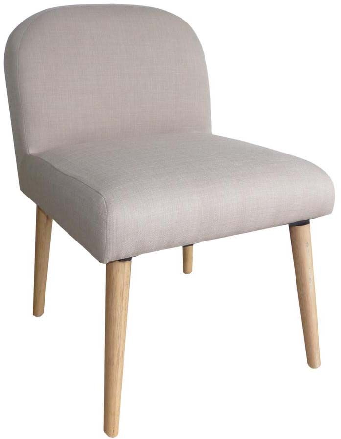 Chaise en toile effet lin oslo (lin)