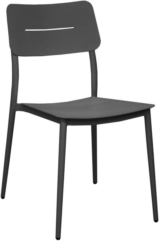 Chaises jardin en aluminium chic (lot de 2) (graphite)