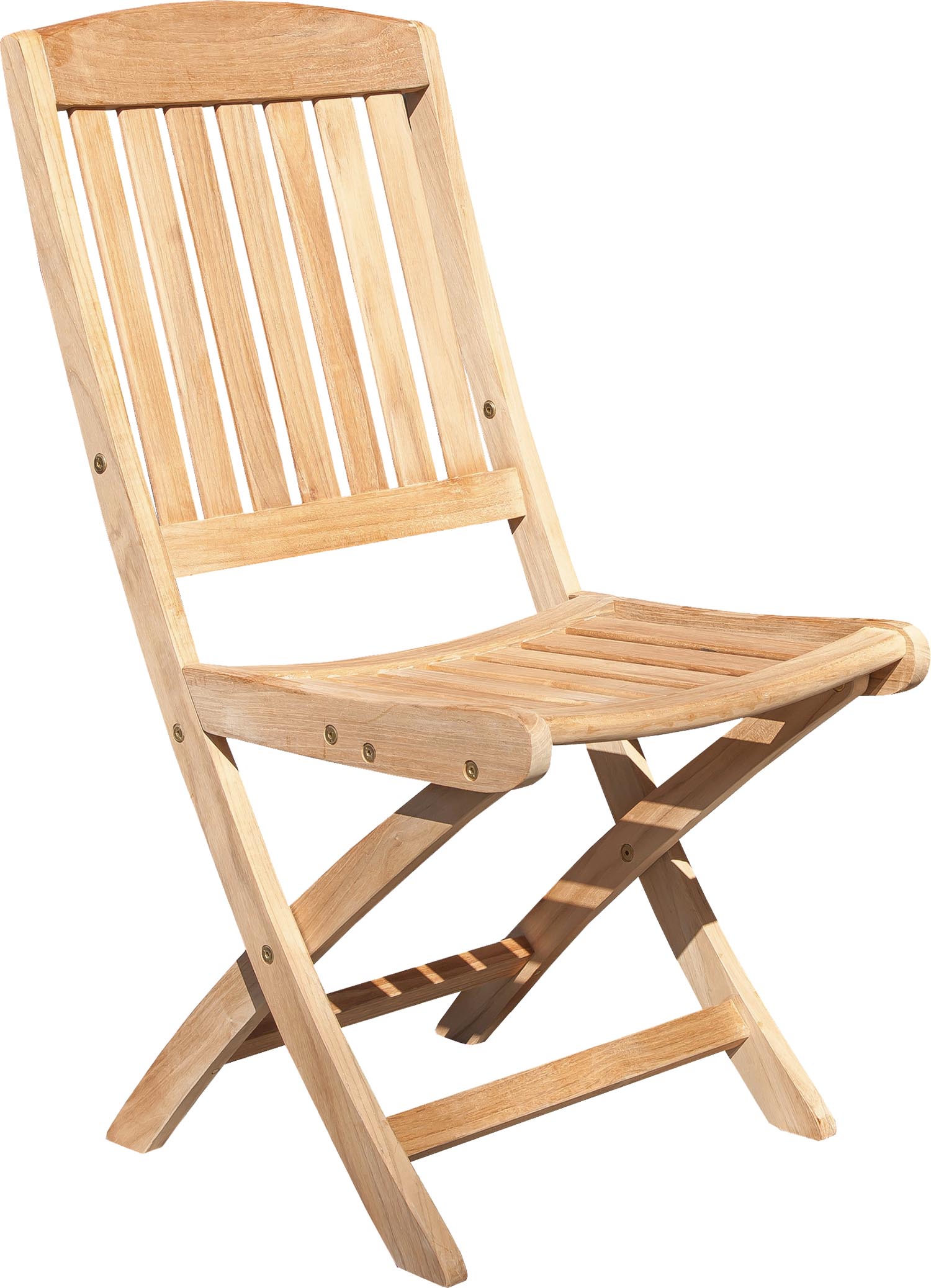 Chaises pliantes en teck macon (lot de 2)