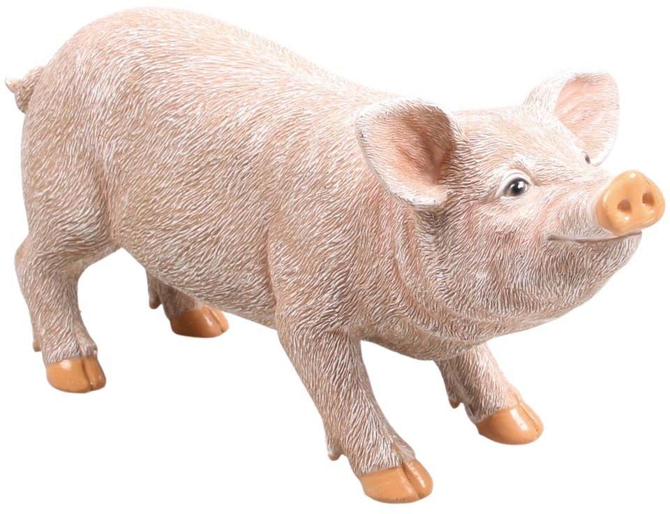 STATUE EN RÉSINE cochon anglais assis - 54 cm EUR 59,00 - FR