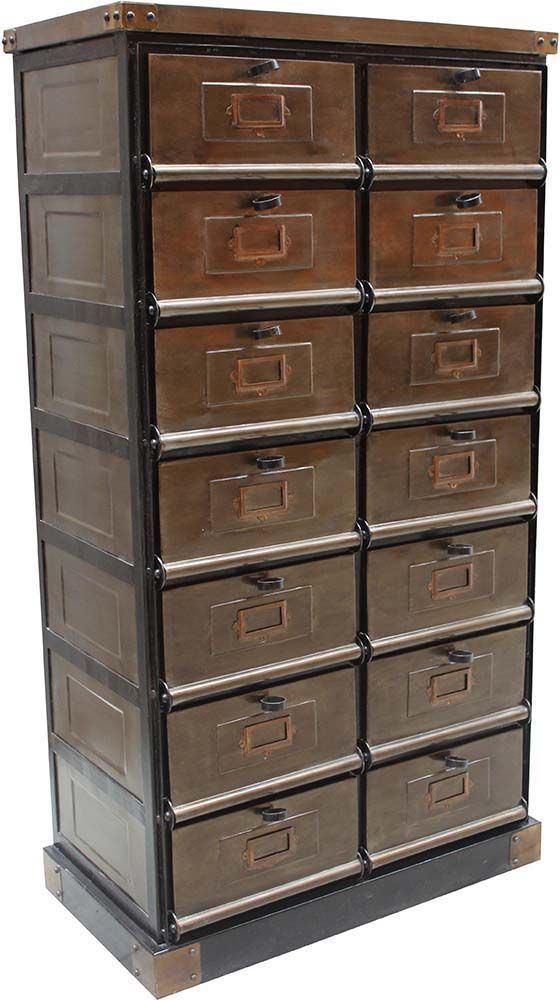 Commode Industrielle 145 commode industrielle 14 tiroirs Commode Industrielle 145 commode industrielle 14 tiroirs