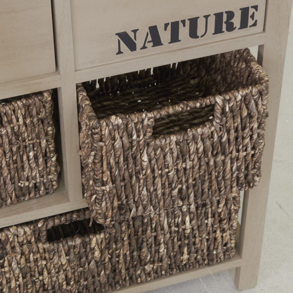 Commode en bois et maïs 