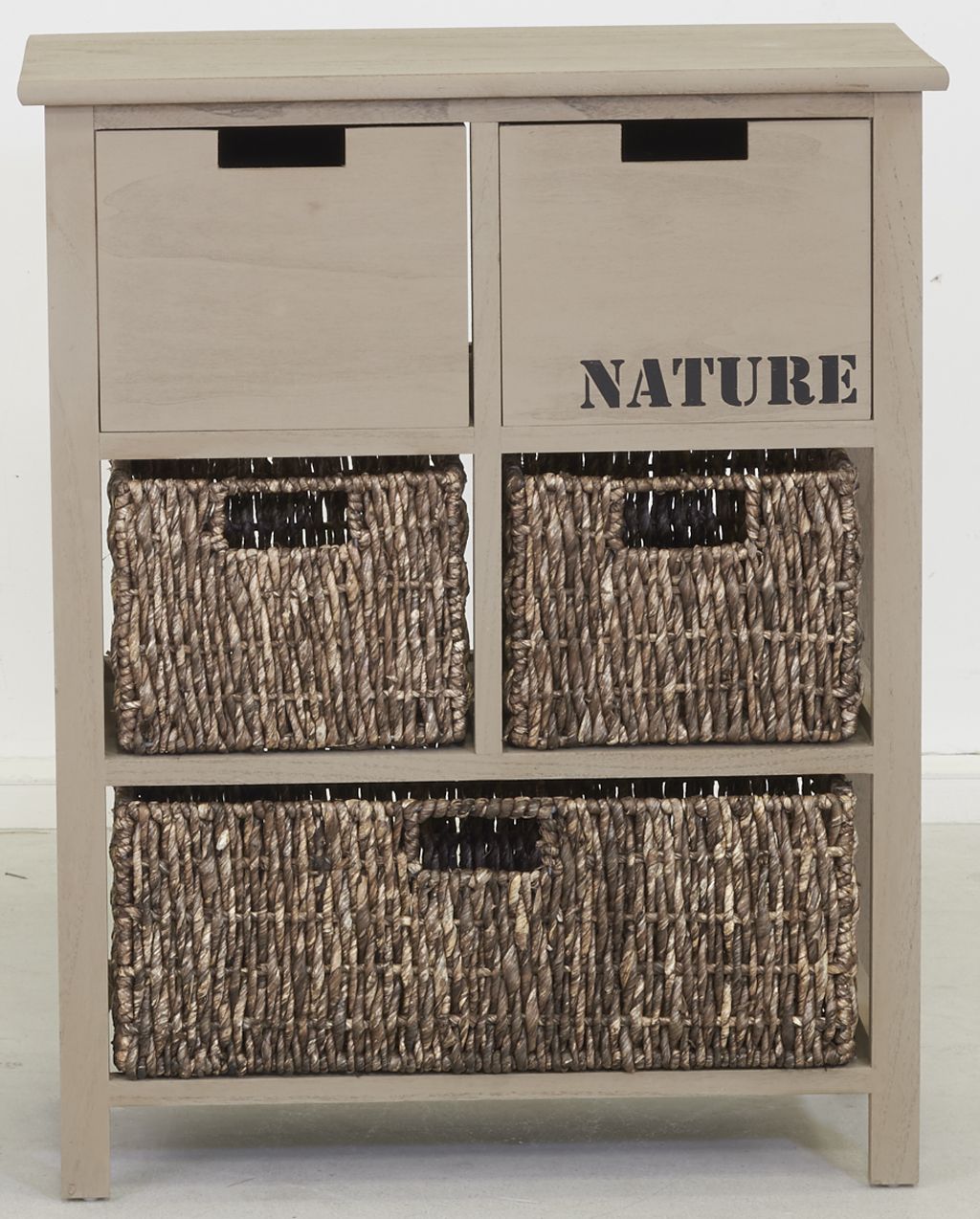 Commode en bois et maïs 