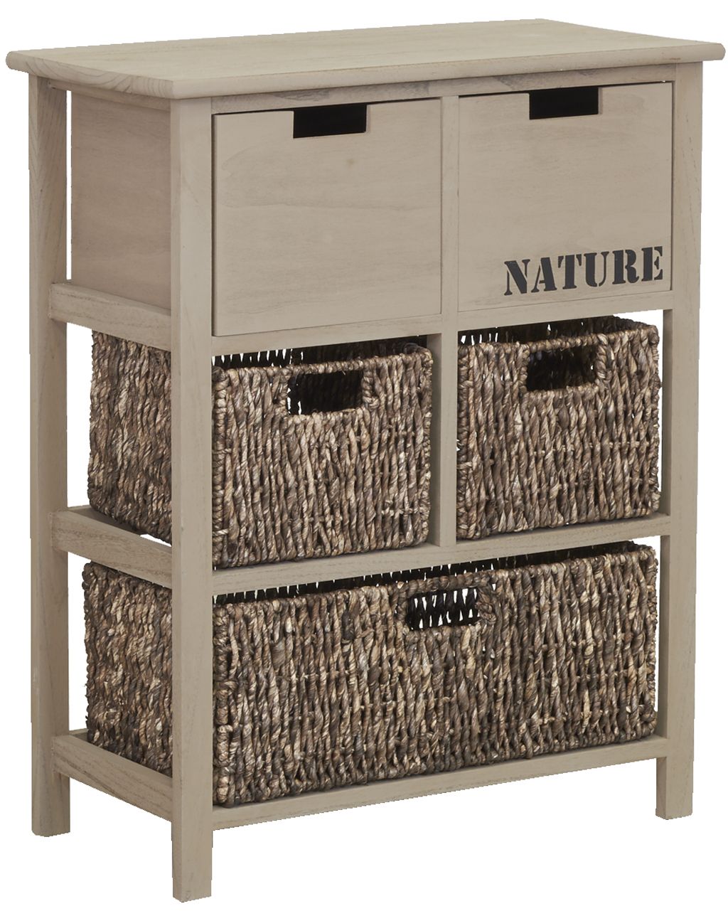 Commode en bois et maïs 