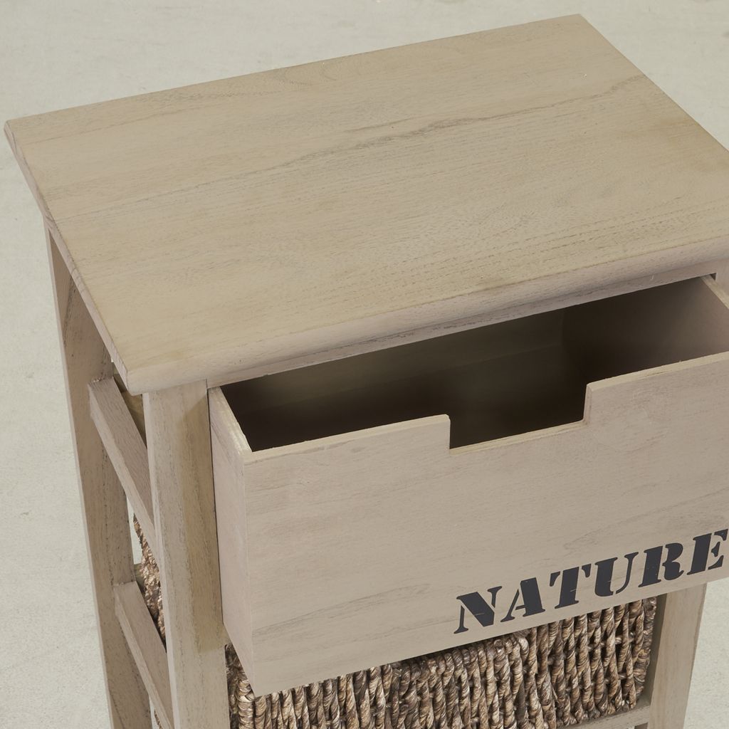 Commode en bois et maïs 