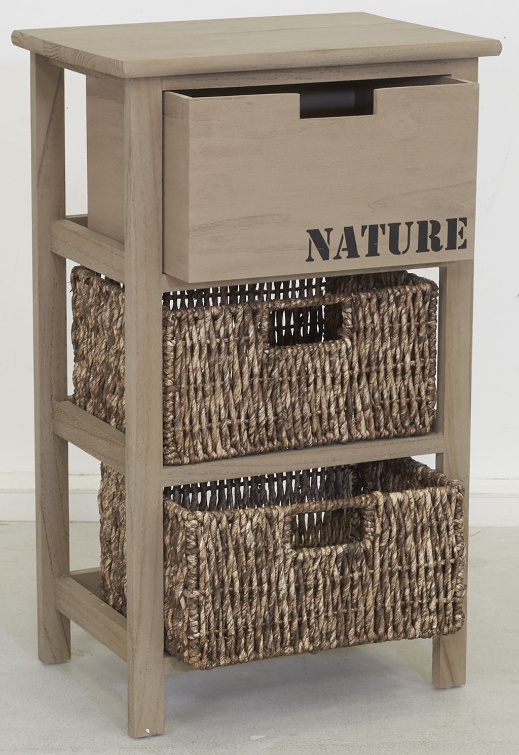 Commode en bois et maïs 