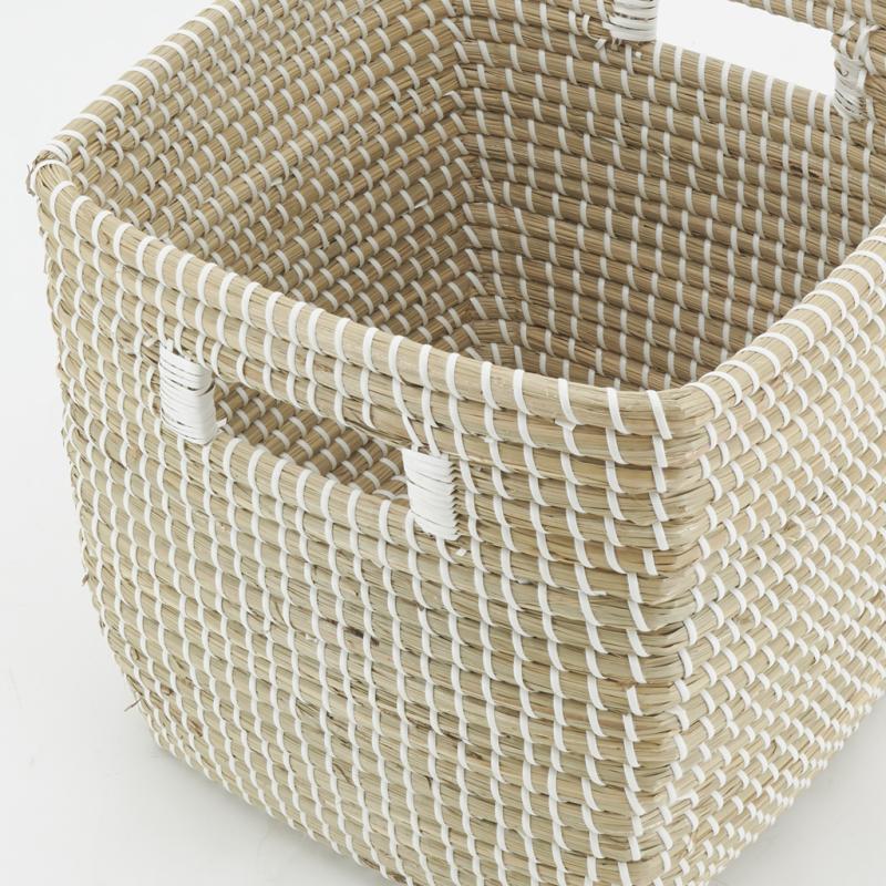 20 Mini Paniers Tissés à Main - Corbeilles De Rangement Naturel Pour Bureau, Salon, Chambre - 9x9x7,5cm
