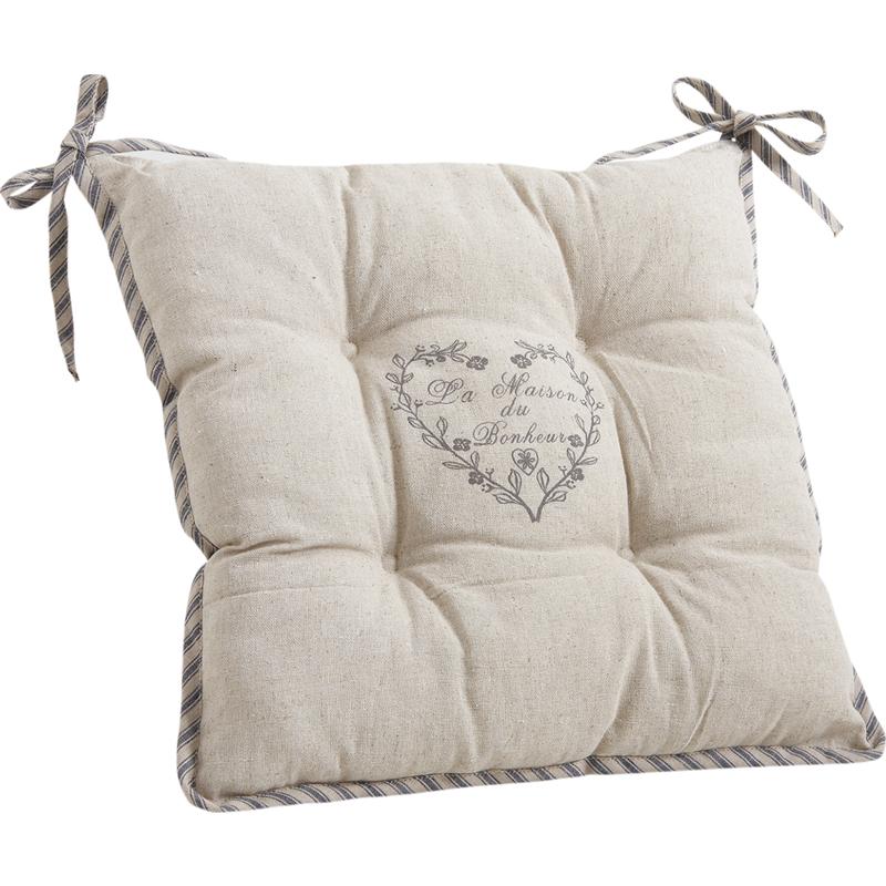 Coussin de chaise maison du bonheur