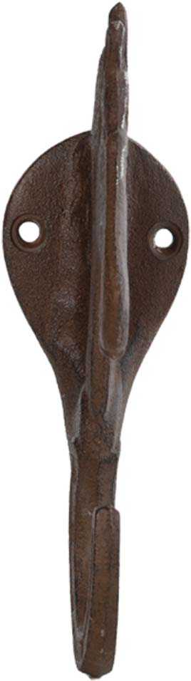 Ancien Crochet De Selle En Fonte – Support Mural, Motif Cheval, 12,5 Cm