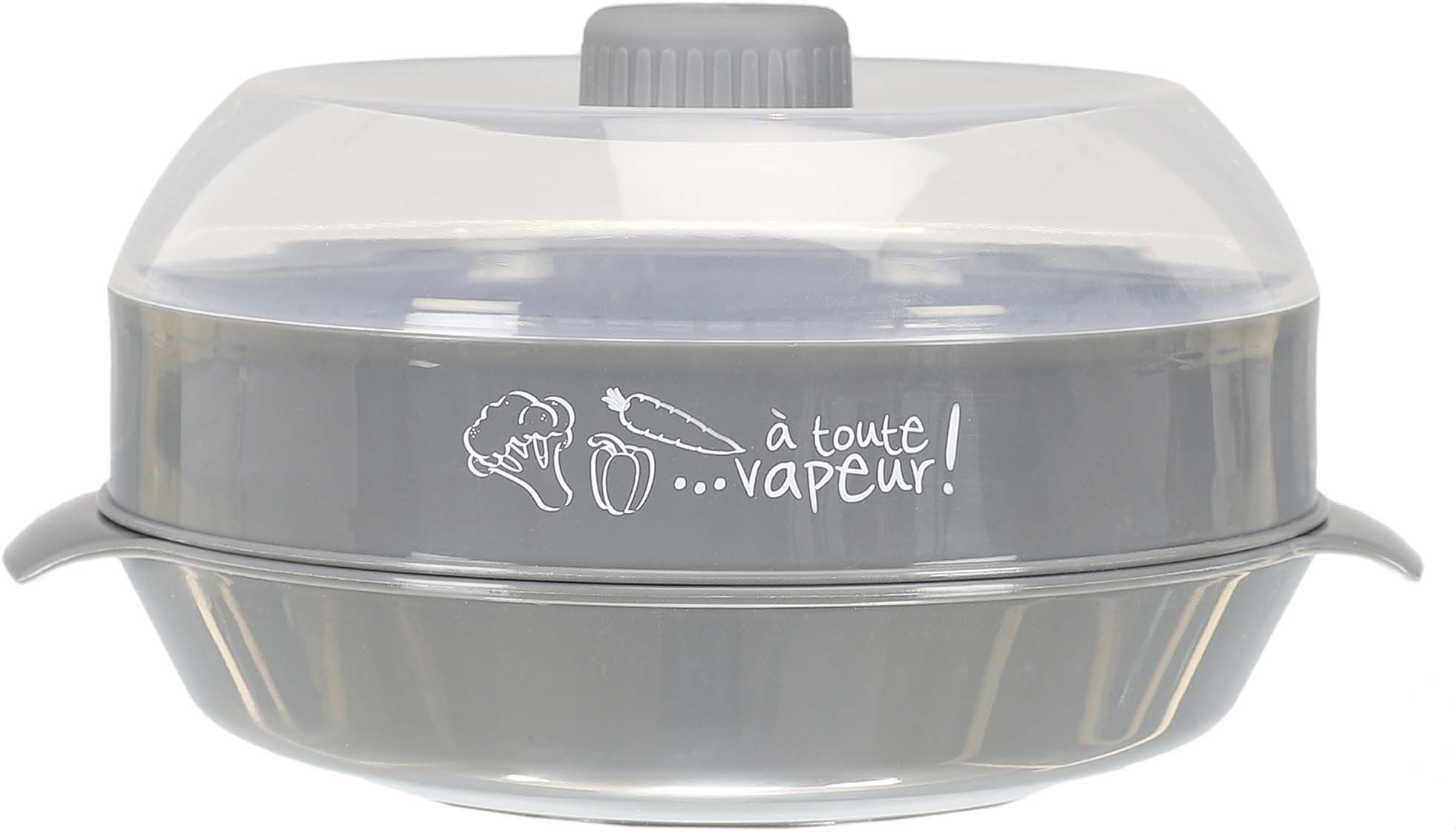 Cuit vapeur spécial microondes 1 étage 1.2 litres (gris)
