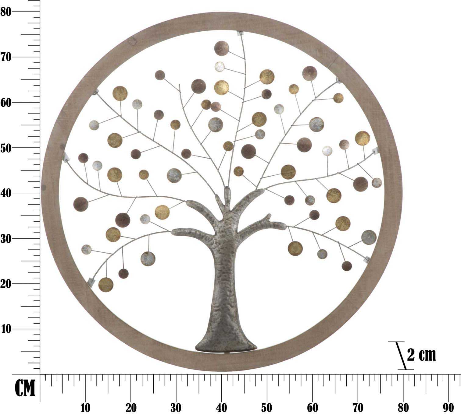 Dekory Décoration murale Arbre de vie en métal, Décor mural Arbre de vie, Art Mural style industriel, Décoration Maison Intérieur Salon - 47 x 49 cm [18,5'' x 19,3 Dekory Décoration murale Arbre de vie en métal, Décor mural Arbre de vie, Art Mural style industriel, Décoration Maison Intérieur Salon - 47 x 49 cm [18,5'' x 19,3
