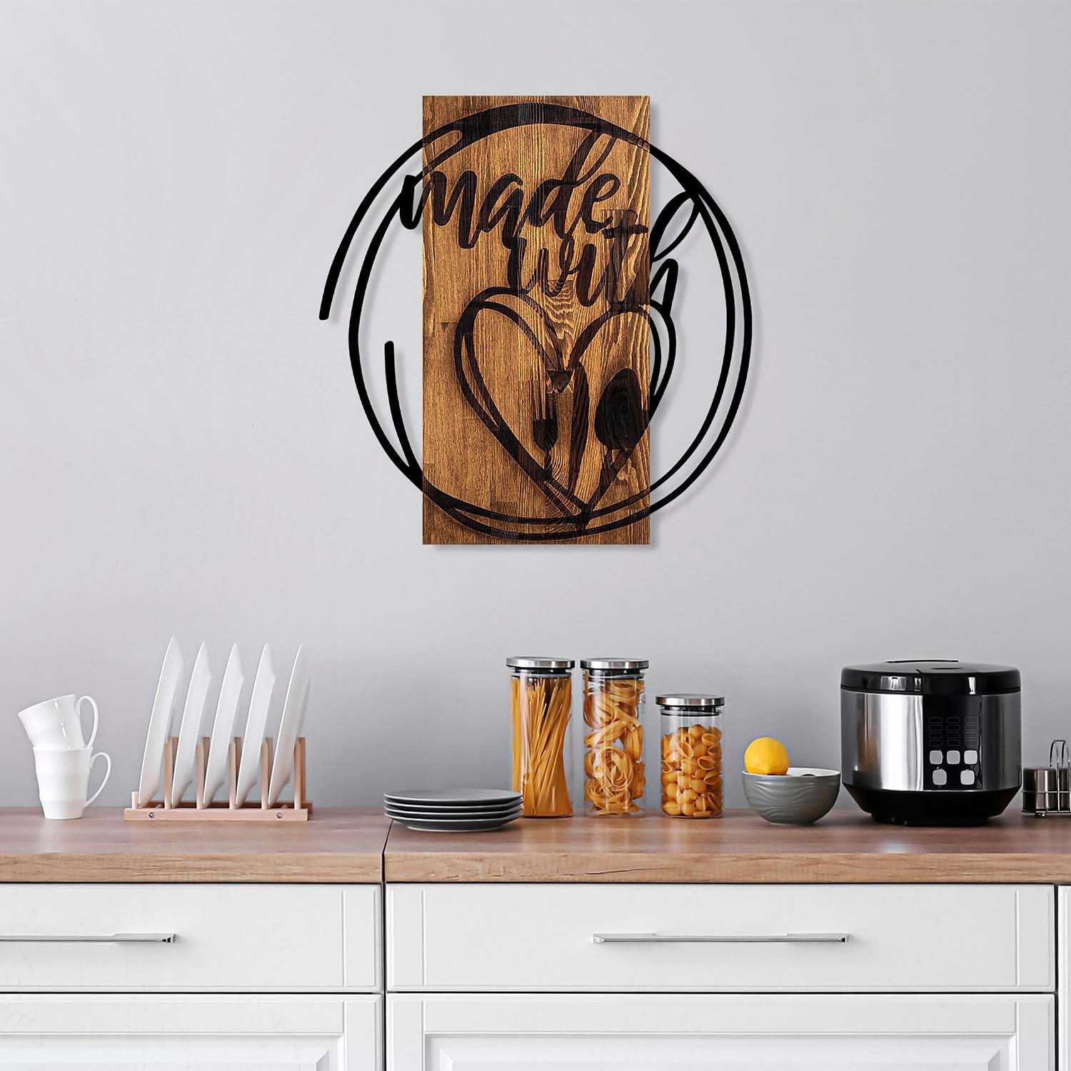 Plaque Murale En Bois - Citation Positive - Déco Rustique - 32x64 Cm