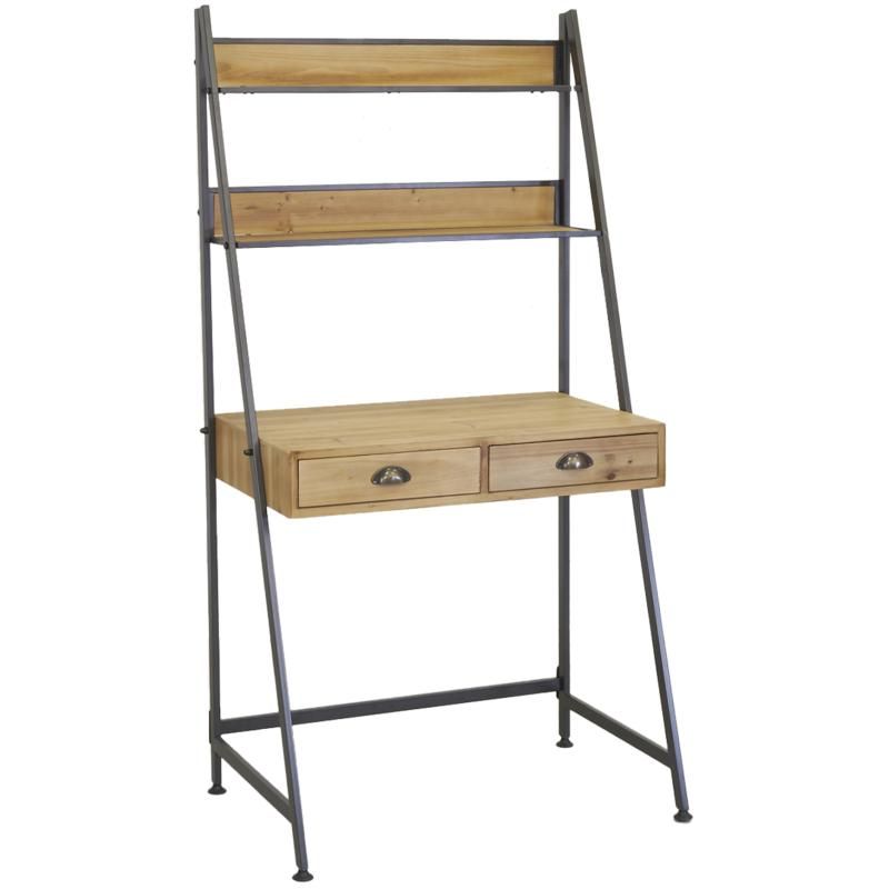 Étagère Industrielle En Métal Et Bois - 8 étagères, 93x50x16 Cm, Occasion