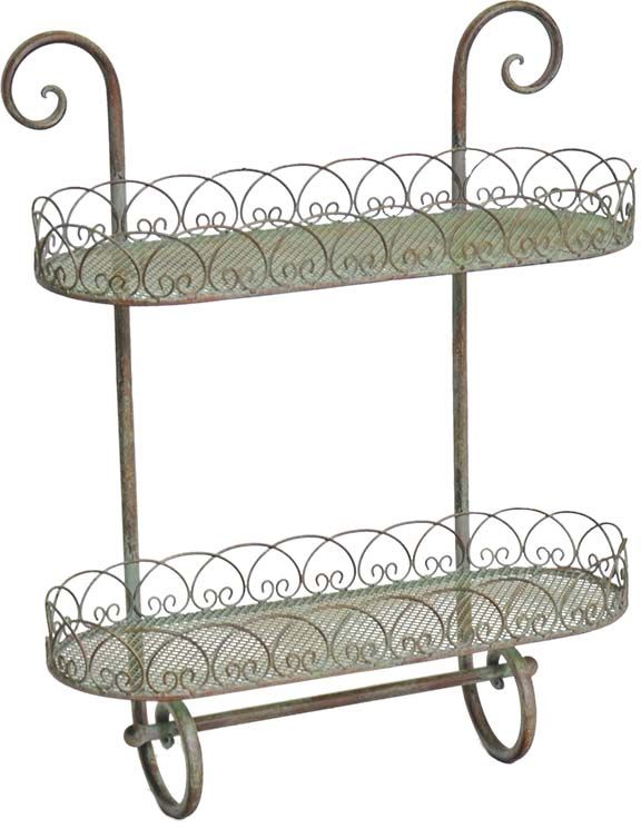 support-mural-plantes-exterieur-etagere-murale-fer