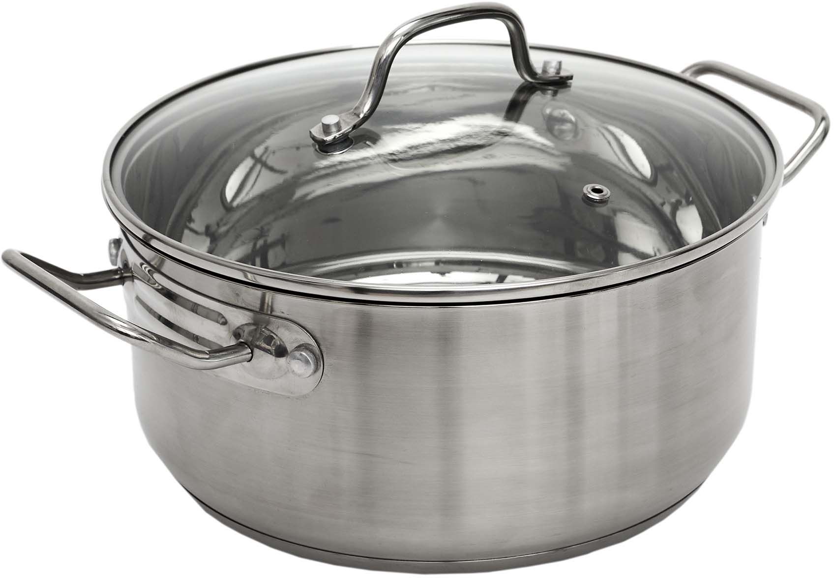 Faitout Inox de 24cm avec couvercle Full INOX tous feux dont induction -  LEFEF