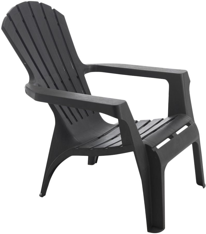 Fauteuil adirondack en r sine polypropyl ne anthracite