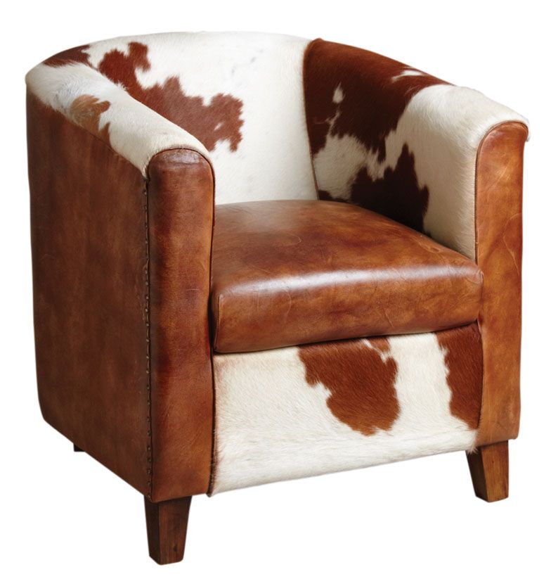 fauteuil-de-salon-moderne-peau-de-vache-club