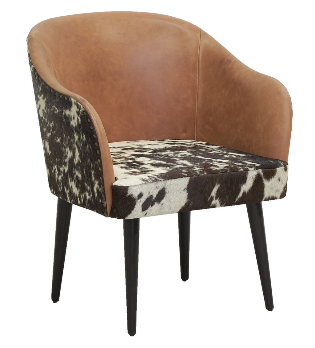 BUTTERFLY / FAUTEUIL DESIGN EN CUIR PEAU DE VACHE devis sous 24h