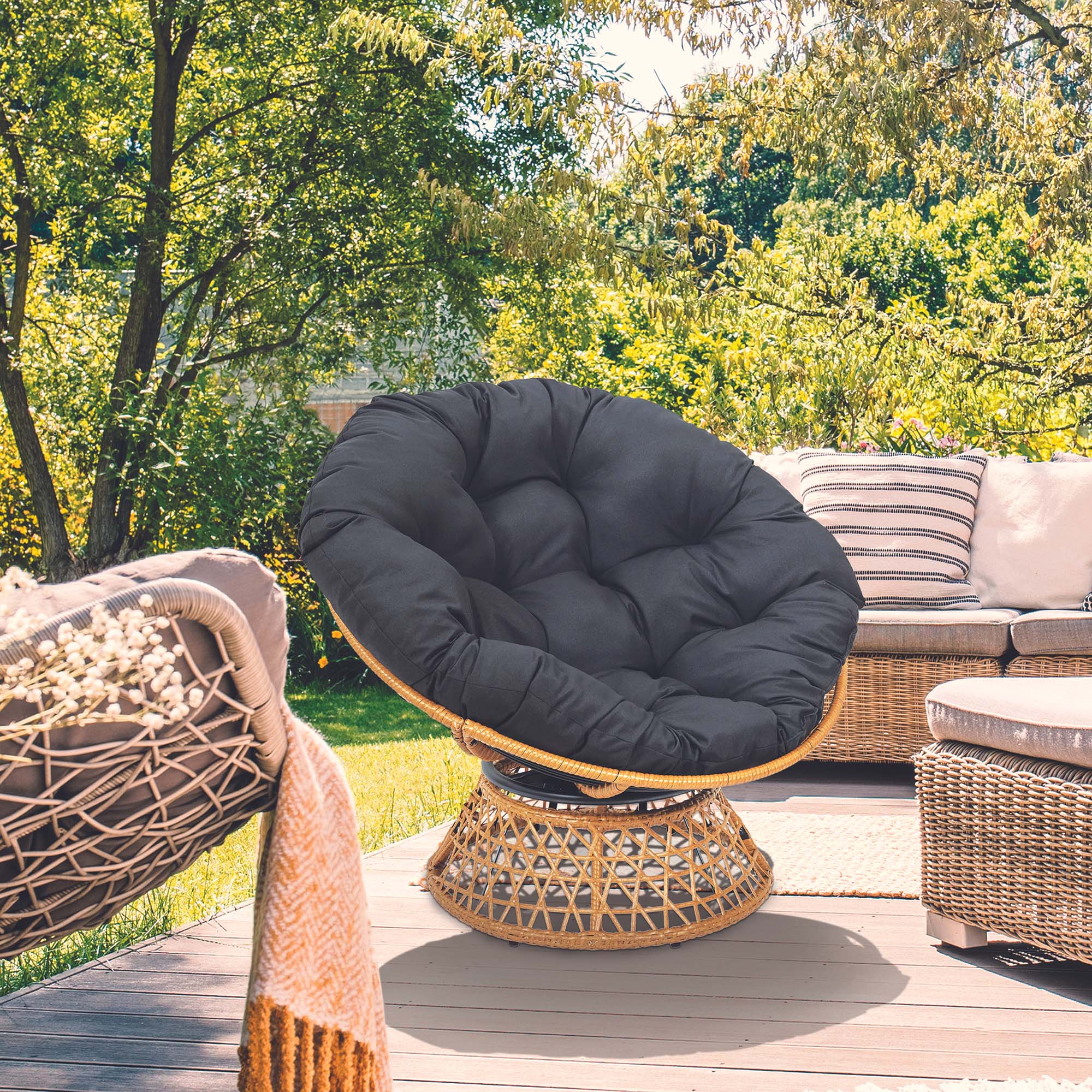 Fauteuil de jardin en résine - Jardindeco