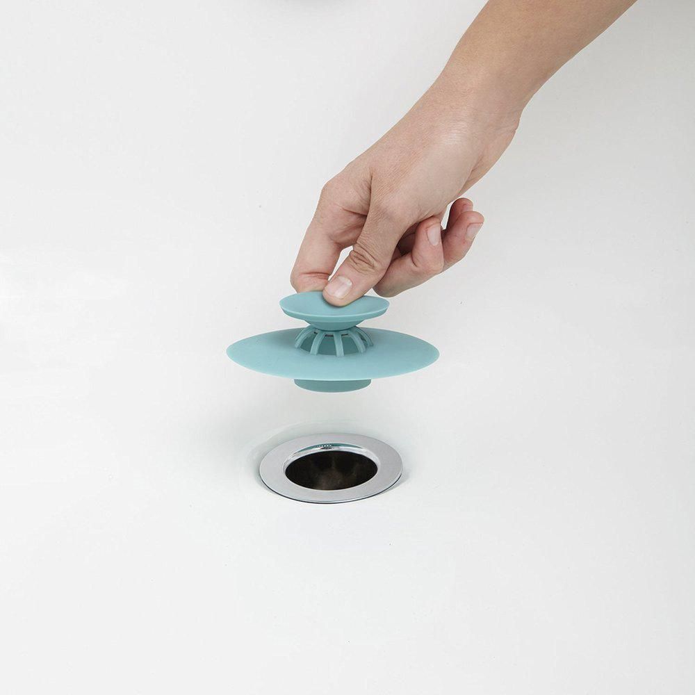 Filtre à cheveux et bouchon de douche 2 en 1 (bleu)