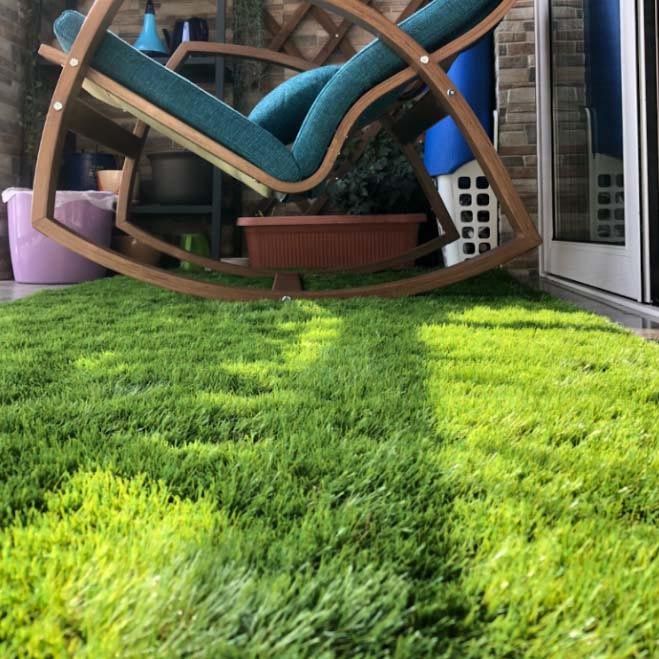 Gazon artificiel en rouleau 4m x 1m (lot de 5) (hauteur 20 mm chaux emeraude)