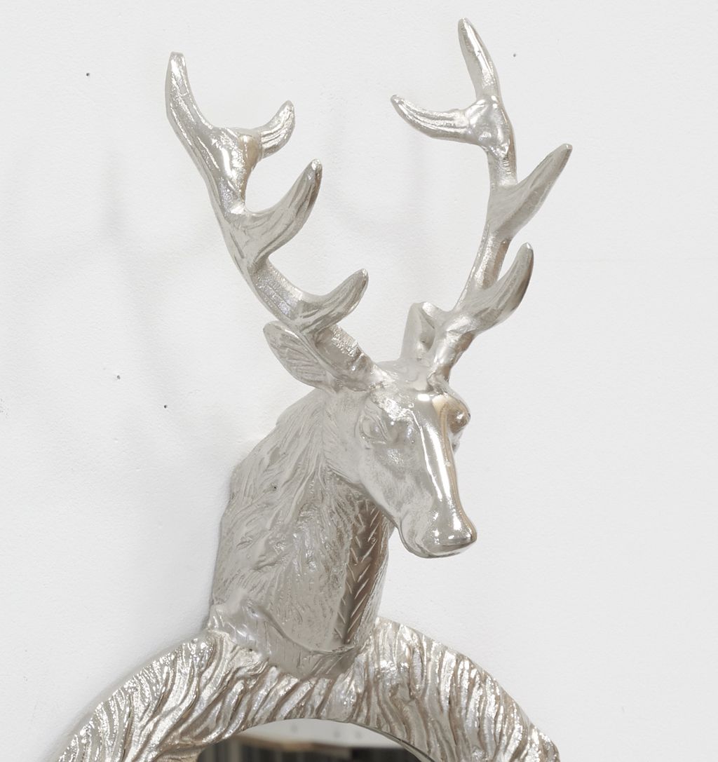 Figurine Cerf Aludo Aluminium 1/32 - Vintage France - Très Bel état