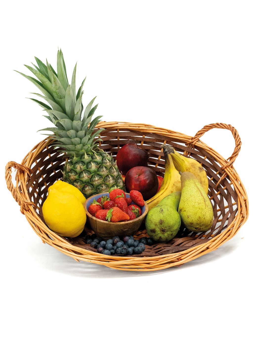 CORBEILLE DE FRUITS En Osier Panier Rangement Bureau À Linge Chaussette