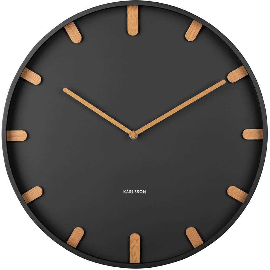 Horloge murale métal noir diamètre 90 cm