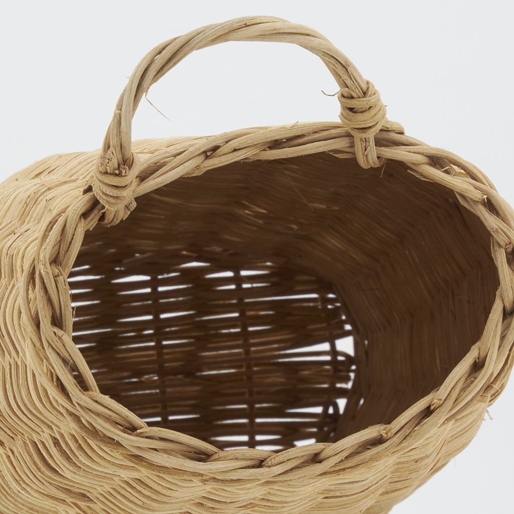 Hotte murale en rotin naturel
