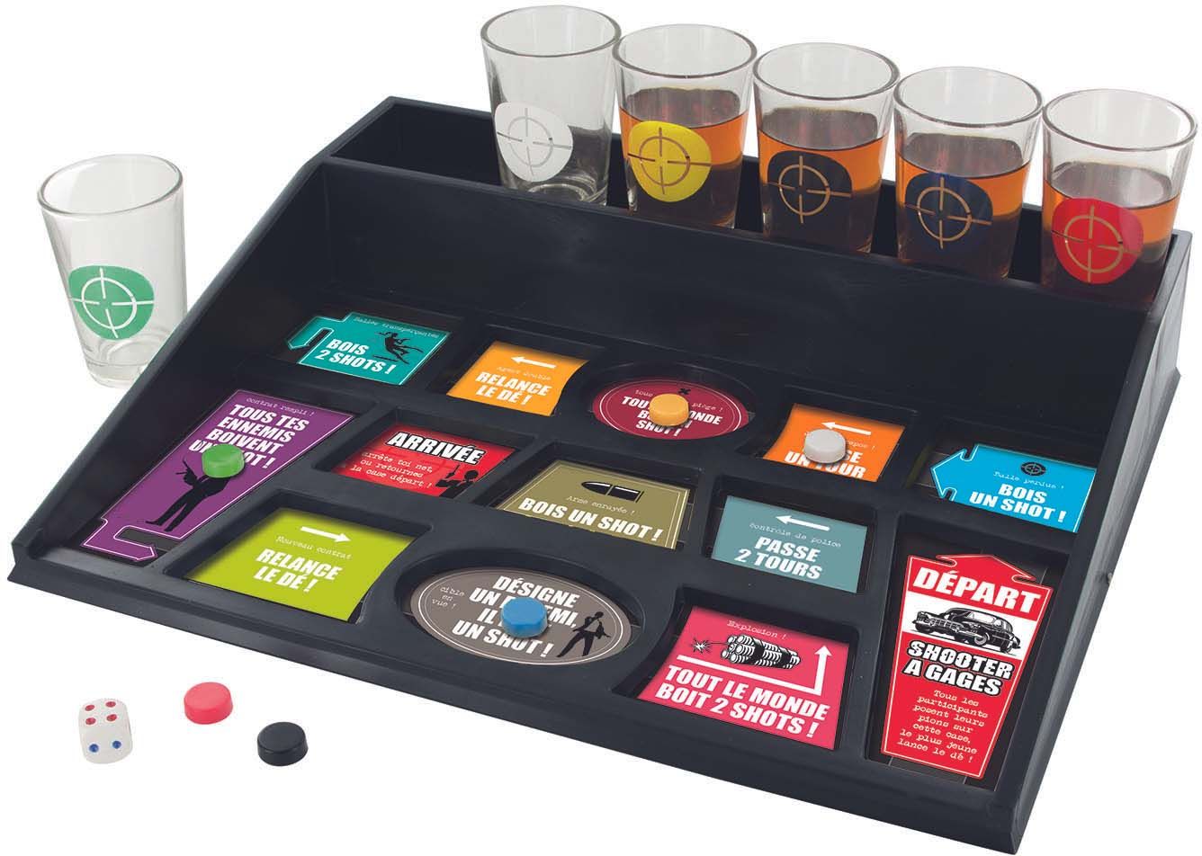Jeu à boire shooters à gages