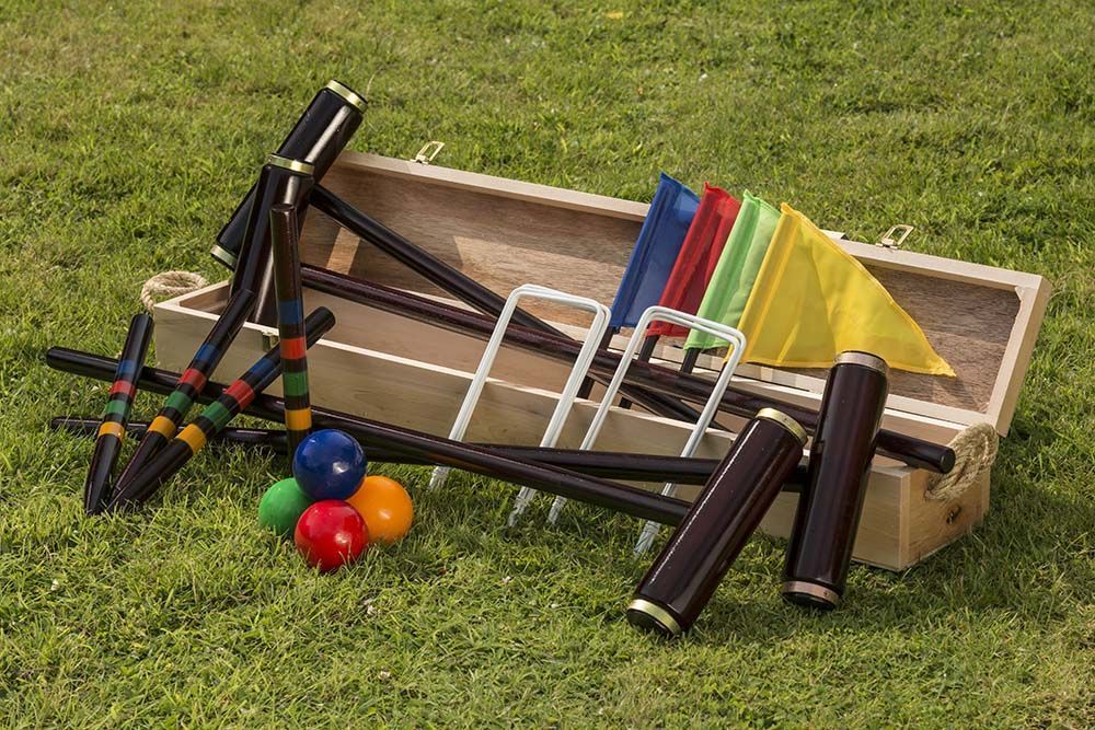 Jeu de croquet en bois 4 maillets