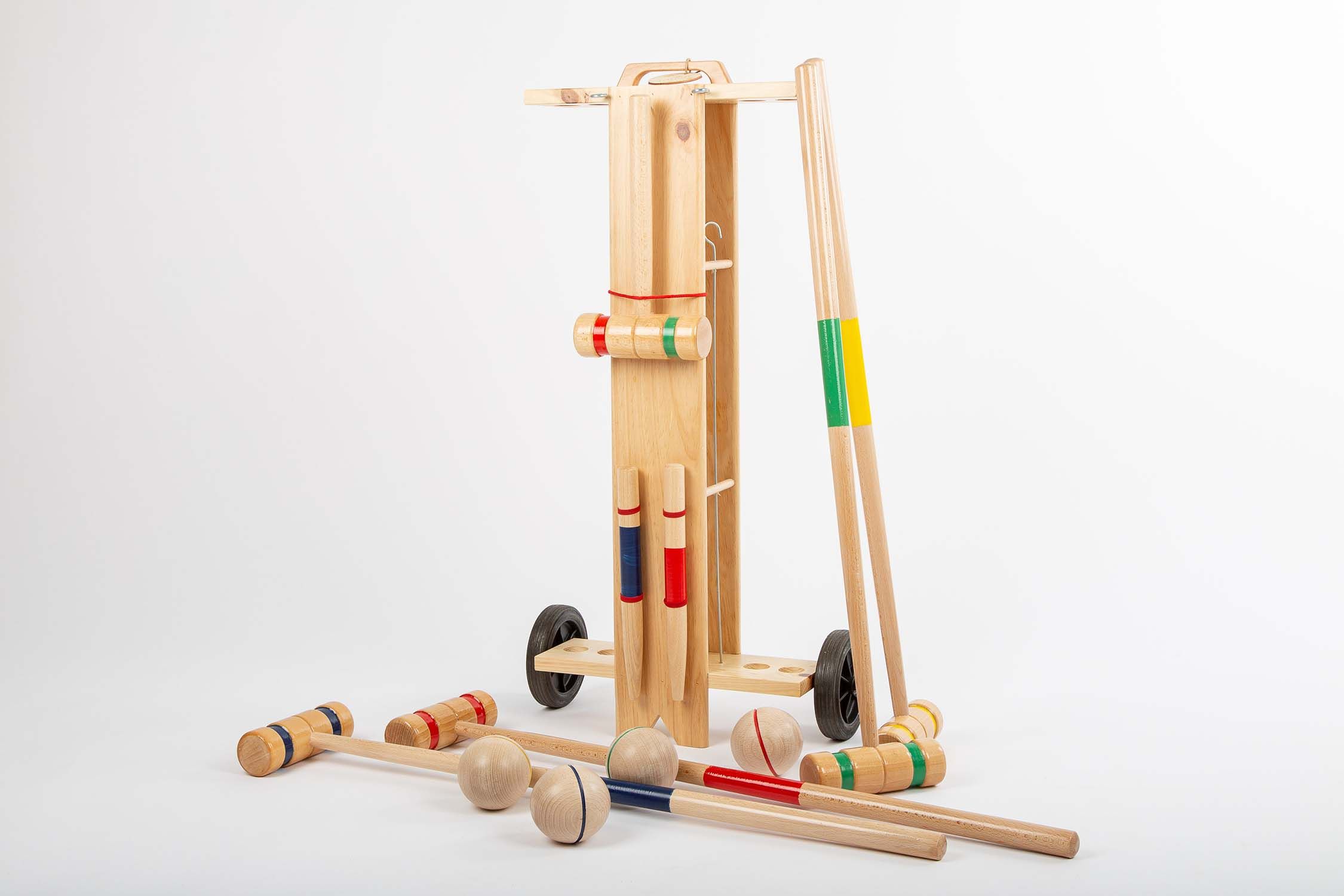 Jeu de croquet avec chariot quatro