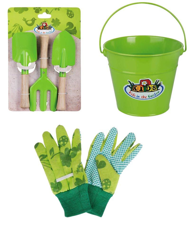 Jardineer – Kit De Jardinage 7 Pièces Pour Enfants : Outils Métal, Tablier, Gants, Arrosoir, Sac – Dès 3 Ans