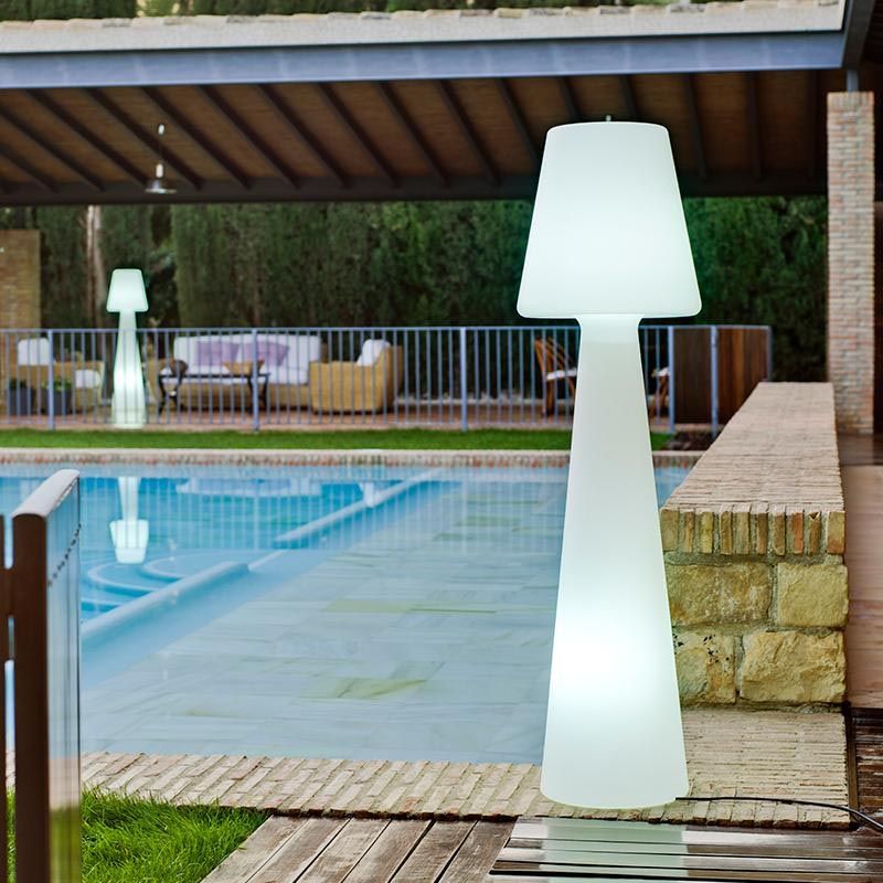 Lampadaire extérieur à led lola 165 cm (batterie rechargeable)