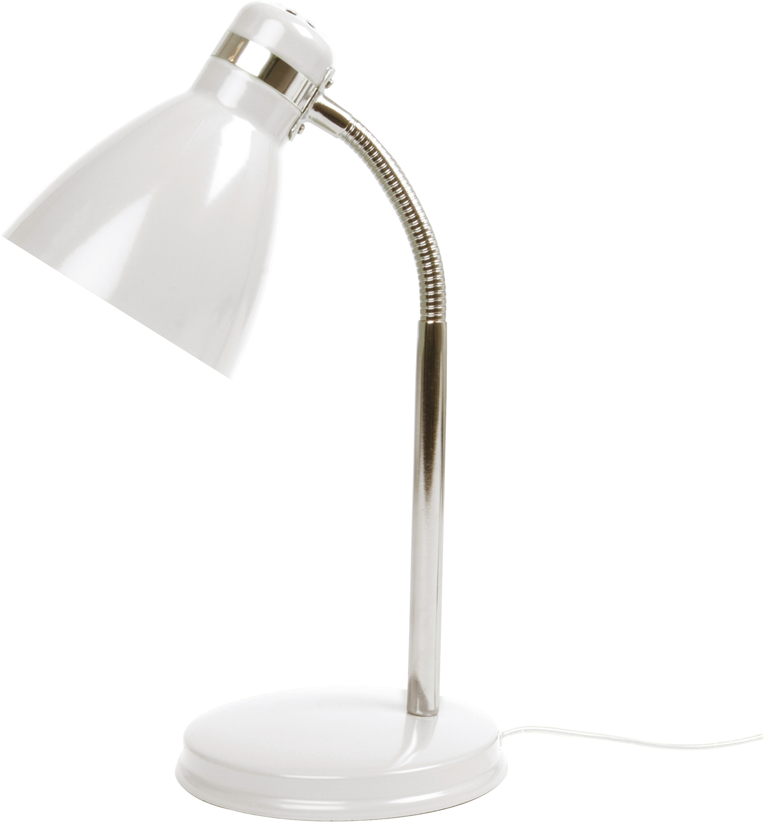 Lampe de bureau LED blanc lumière blanche rotative métal - DJEDI
