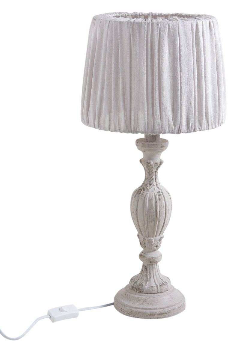 Lampe à poser en bois blanc Cœur - AUBRY GASPARD