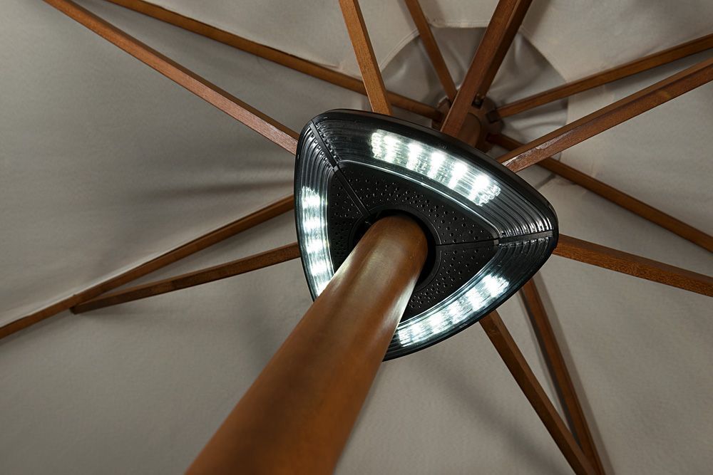 Lumière led pour parasol