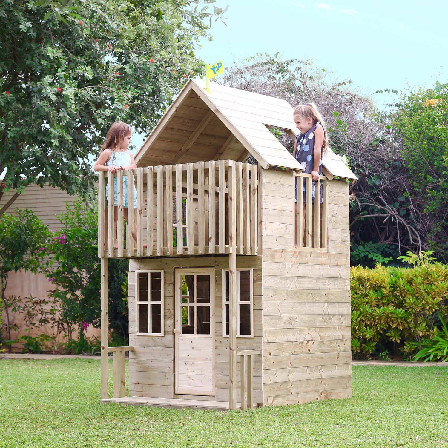 Maisonnette enfant en bois 2 étages loft