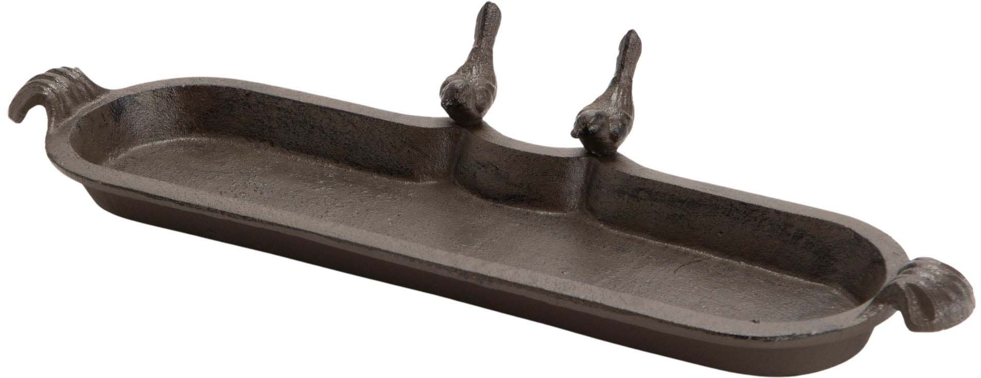 Mangeoire en fonte oiseaux 44 x 15 cm