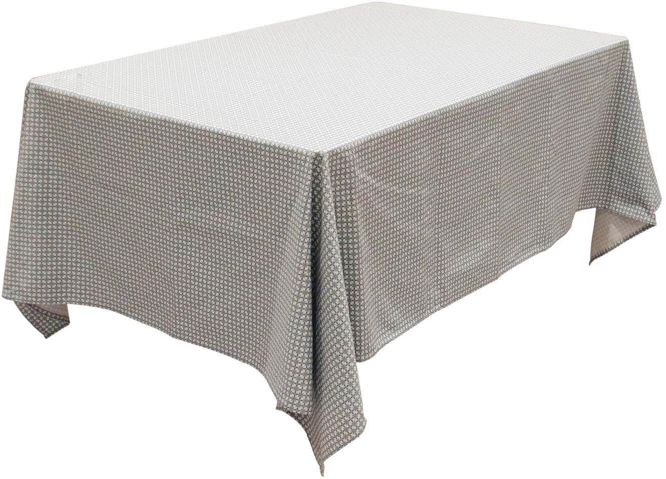 lot nappe rectangulaire 140x240 cm 3 serviettes de table 40x40 cm coton  feux d-artifices
