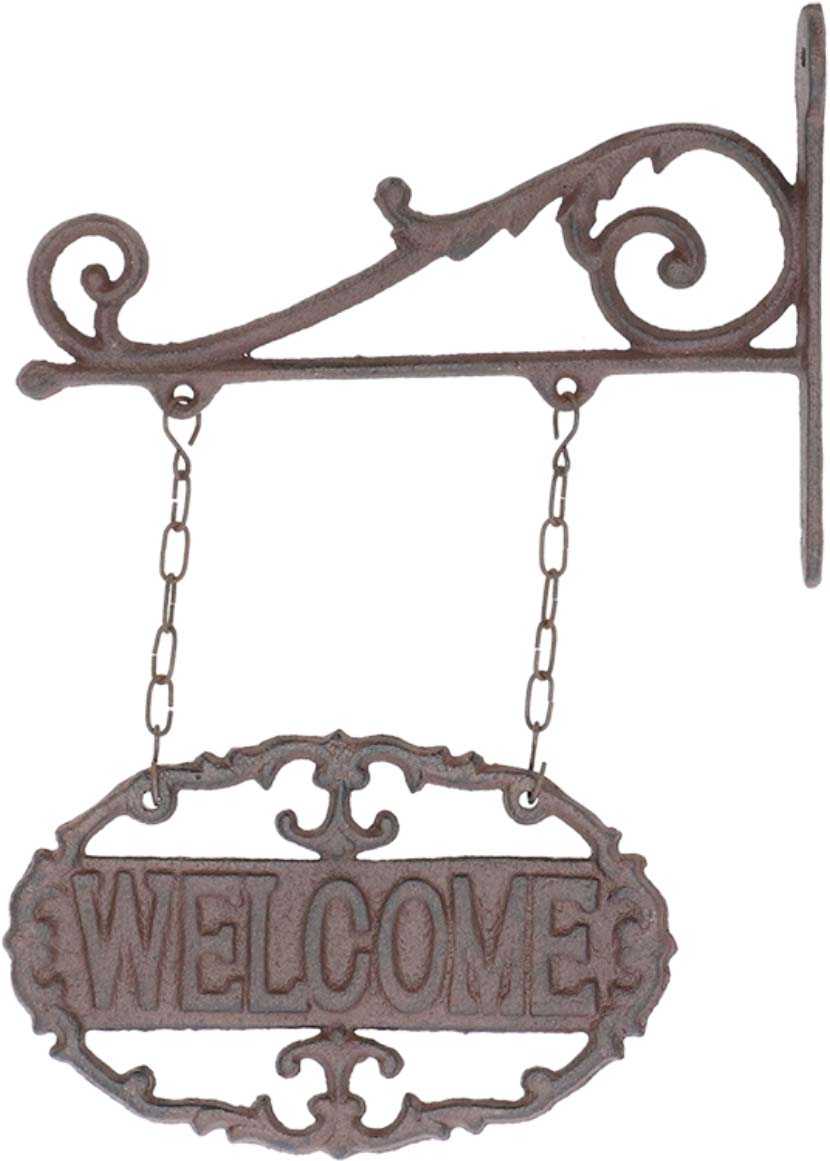 Plaque Murale En Fonte Happy Holidays - Déco Noël Vintage 43,8 X 12,7 Cm