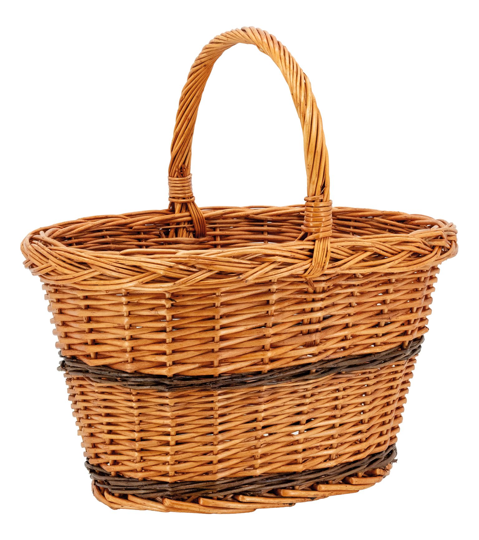 Cdiscount Panier De Course En Osier Panier De Marché En Osier Buff (2), image size:1536x1731