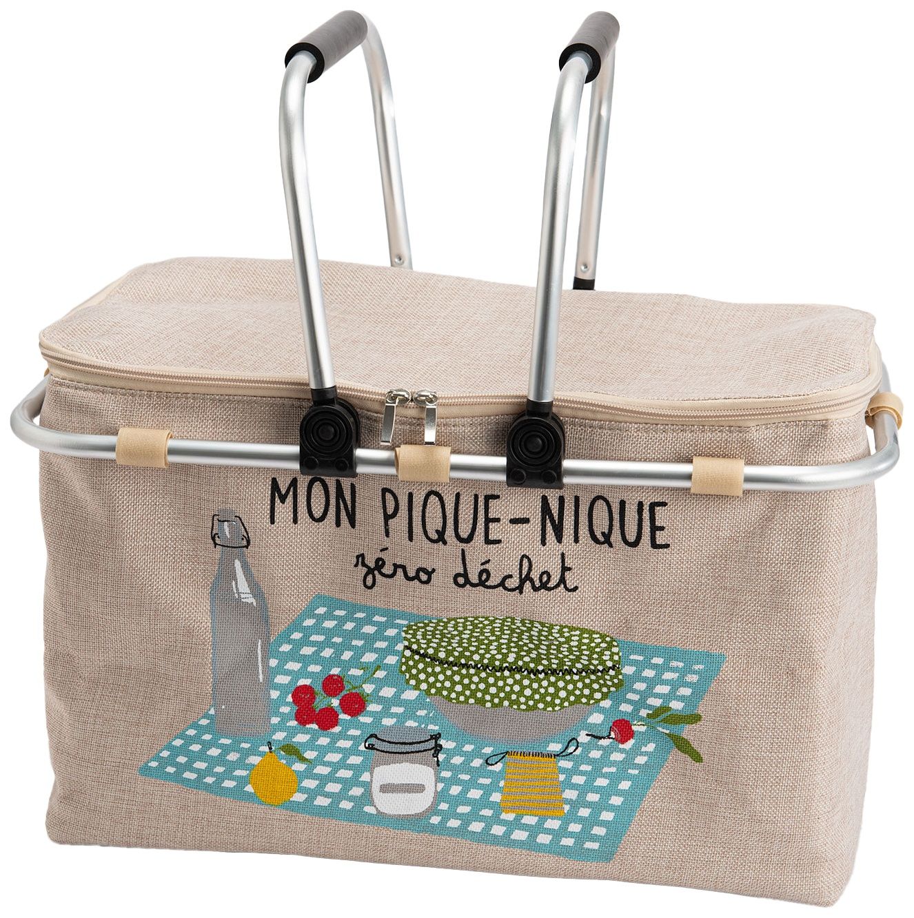 Panier piquenique isotherme zéro déchet