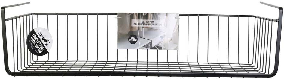 Panier Suspendu En Métal Avec étagère Réglable De 38 à 70 Cm